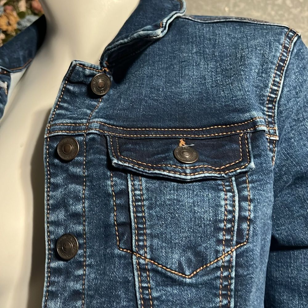 Wax Jean Women's Basic Button Down Denim Jean Jac… - image 5